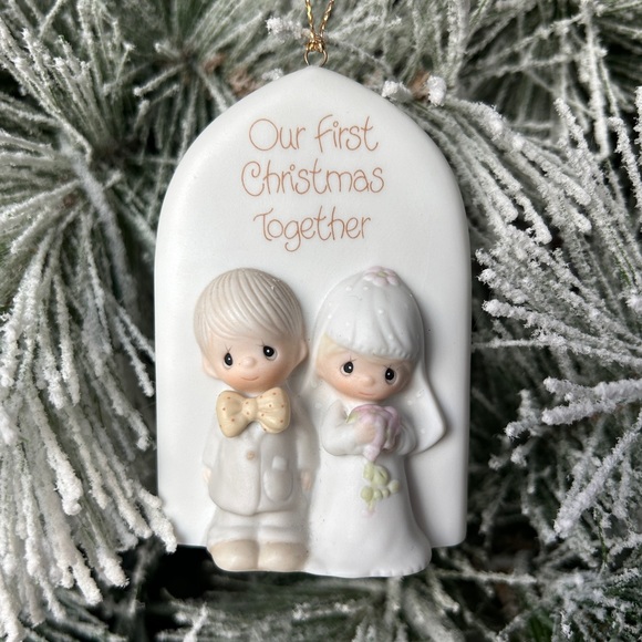 Vintage Enesco 1982 Precious Moments Our First Christmas Together Ornament - Picture 1 of 9